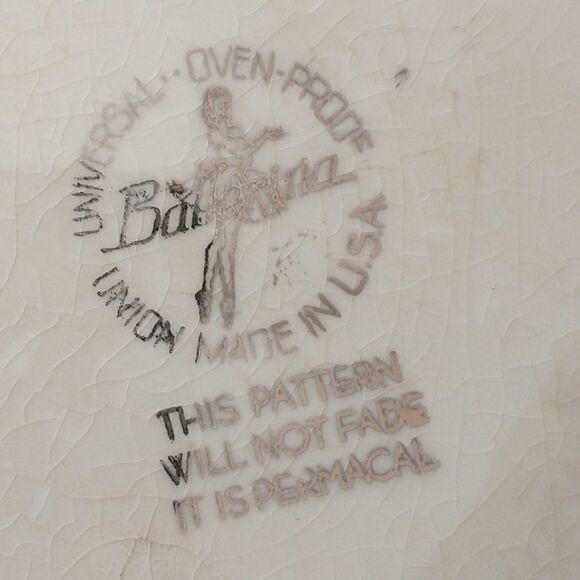 Vintage Universal Oven Proof Platter Chop Plate Tray Magnolia Permacal Pattern. - Picture 11 of 16